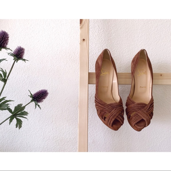 SOLD- Christian Louboutin Brown Aborina - Picture 2 of 8